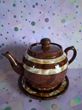 Brown Betty Teapot and Stand