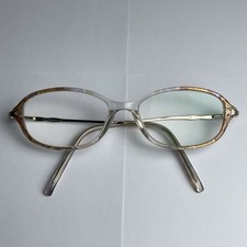 Joan Collins Eyeglasses Glasses Frames Clear Gold Oval Full Rim 52-15-130