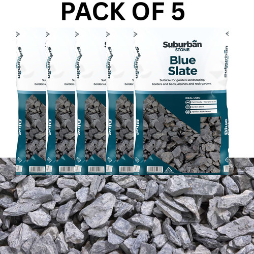 40mm blue slate chippings - blue,