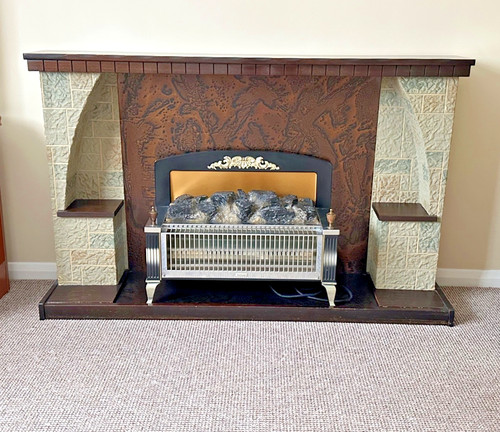 Vintage electric logfire - vintage,