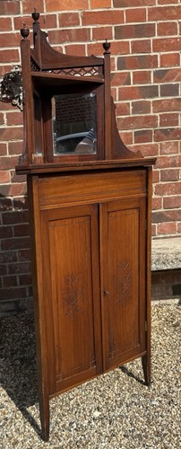 Edwardian walnut corner - edwardian,