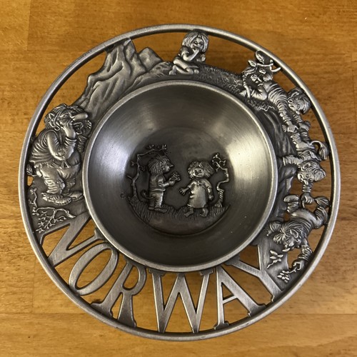 Vintage norwegian pewter troll - vintage,
