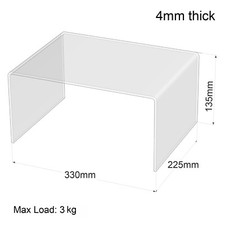 Display Shelves for Ikea Kallax ,Acrylic Glass Insert Stand Riser Divider