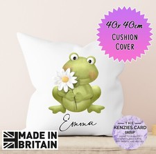 Personalised Cute Frog Cushion