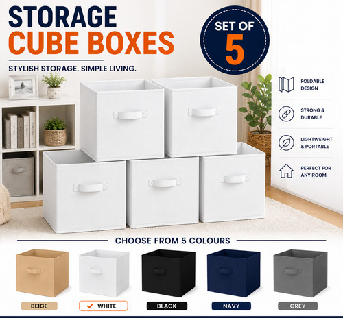 Fabric storage boxes - storage, with