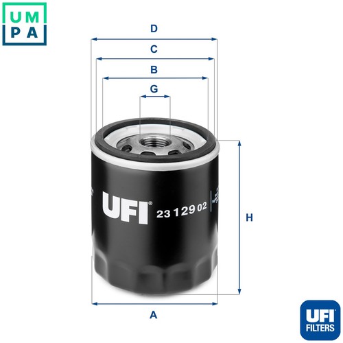 Oil filter 129 for - filter, opel