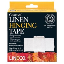 Lineco Linen Hinging Tape Water Activated Adhesive 2.5cm x 9.14m 