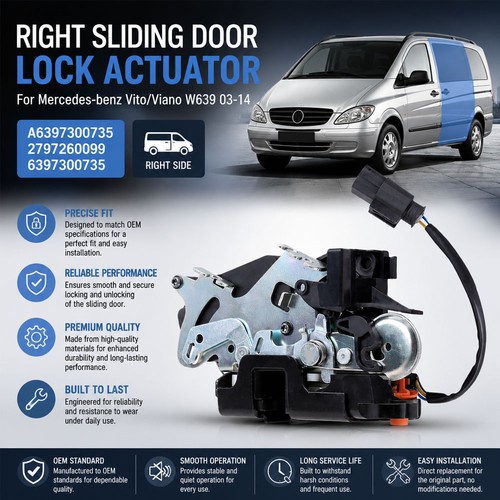 Right sliding door - sliding, lock