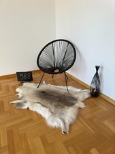 Exclusive Reindeer Hide Skin 128x102 cm Scandinavian Rug Prime Quality Real #588