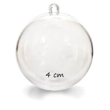 Clear Plastic Acrylic Craft Ball Sphere Baubles For Christmas Wedding Decoration