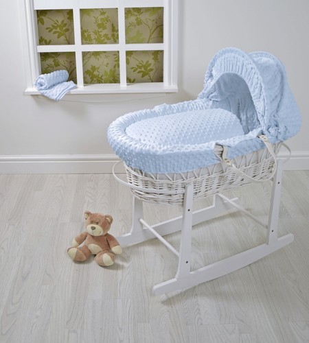 Wicker moses basket - basket, covers