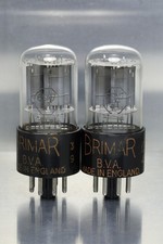 2x NOS BRIMAR 6SN7GT Valves