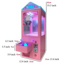 Claw Crane Machine Doll Clip Grabber Catcher Carnival Charge Play Mall Candy Toy