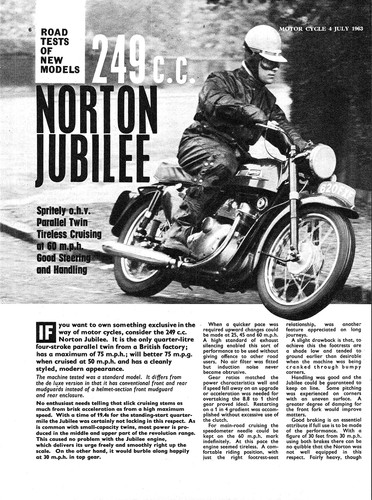 1963 norton jubilee - norton, 'jubilee''