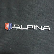 1x ALPINA Chrome Silver Metal