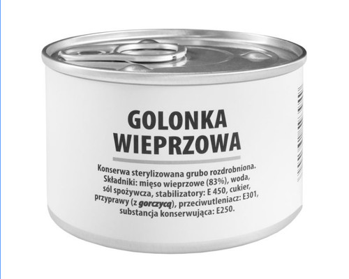 Polish military canned pork - polish,