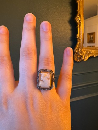 Vintage 800 silver hand carved - vintage,