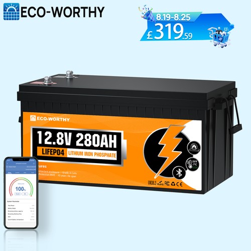 Eco worthy 12v 280ah lifepo4 - eco-worthy,