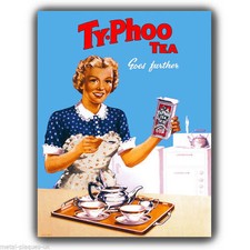 SIGN METAL WALL PLAQUE Typhoo