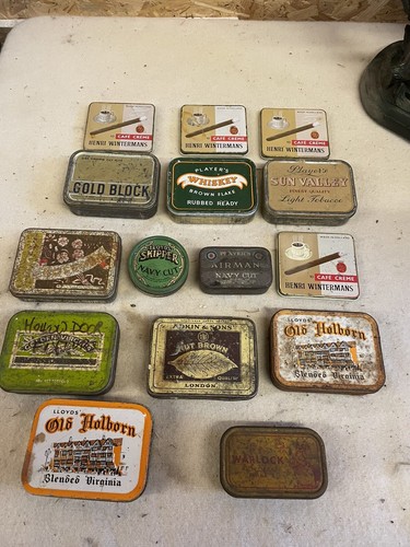 Collectable old tobacco tins - collectable,