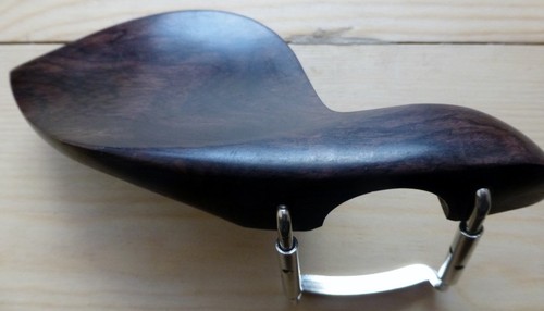 Natural ebony violin chin rest - ebony,