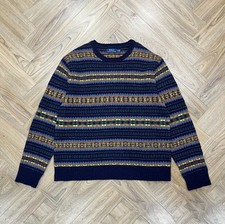 Polo Ralph Lauren Multicoloured Fair Isle Wool Sweatshirt Men’s L