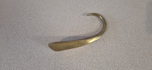 Vintage solid curled brass - solid,