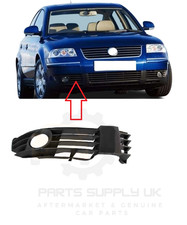NEW FOR VW PASSAT B5.5 2001 - 2005 FRONT BUMPER FOGLIGHT GRILLE BLACK RIGHT O/S