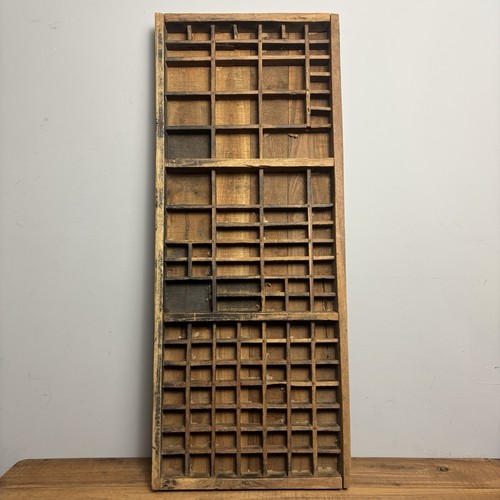 Vintage wooden printers tray - tray,