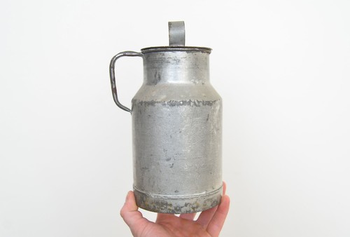 Vintage old steel - , churn