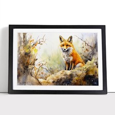 Fox Watercolour Art No.4