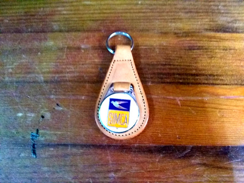 Simca leather keyring - simca, keyring,