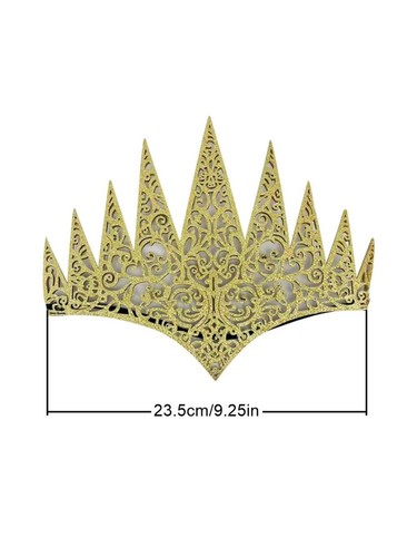 Vintage crown headpiece - vintage, gold