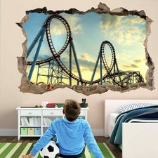 Roller Coaster Ride 3D Wall