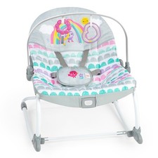 Bright Starts Rosy Rainbow Infant to Toddler 2in1 Rocker / Stationary Seat 13030