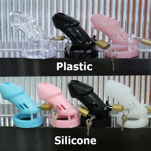 Plastic silicone male chastity - male,