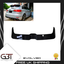 Audi A3 S3 RS3 8V Sportback Rear Gloss Black Boot Roof Spoiler 5 Door 2013-2020