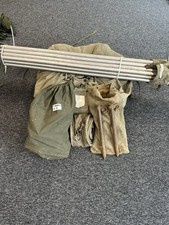 British army 12x12 Canvas Tent Complete With Poles Knuckles And Pegs