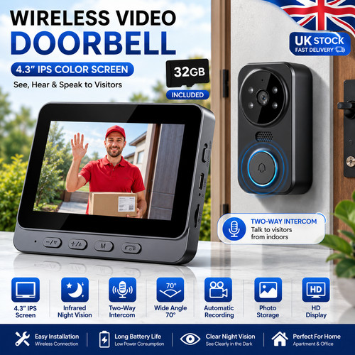 Smart wireless video doorbell - smart,