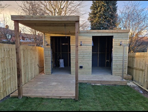 Fully installed log cabin - fully,