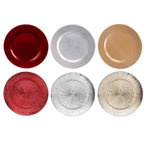 Metallic charger plates - metallic,
