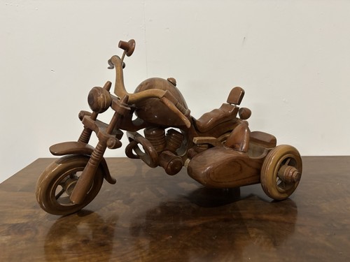 Handmade wooden motorbike - wooden,