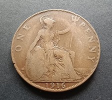 1916 One Penny - King George V