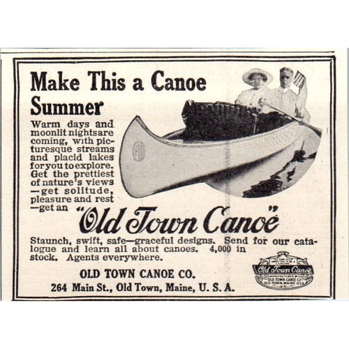 Old town canoe - old, c1905