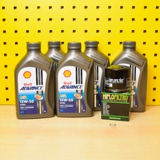 Set Oil Filter Shell Advance Ultra 15w50 for: Ducati 1200 1260 Multistrada