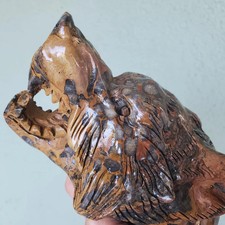 Large Wolf Crystal Stone Face