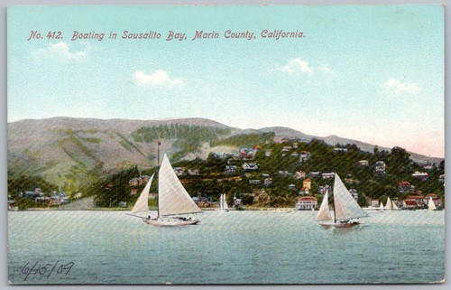 Postcard boating in - boating,