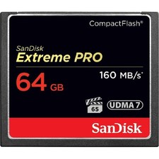 SANDISK Extreme Pro Compact Flash Memory Card 64GB VPG-65 UDMA 7
