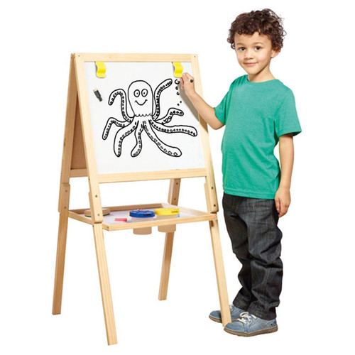 Wooden double sided easel - wooden,