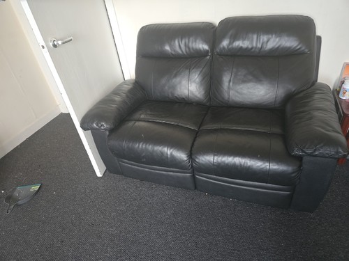 Leather recliner sofa seater - recliner, 2-seater